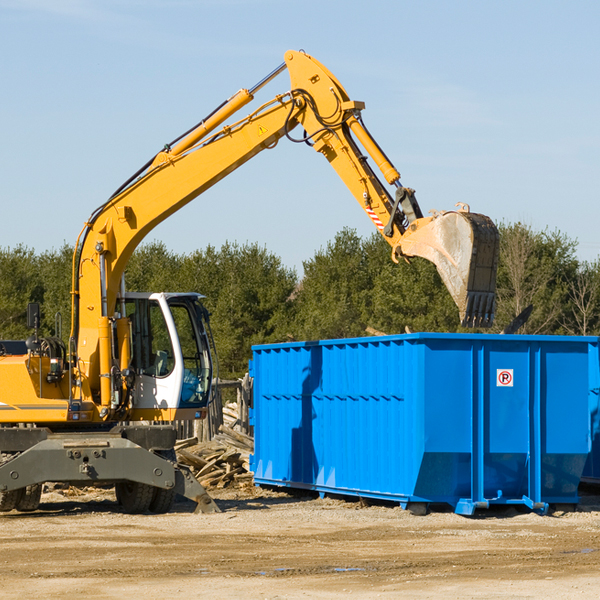 can i choose the location where the residential dumpster will be placed in Crystal Lawns